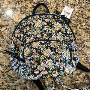 Vera Bradley Mini Backpack Daisies White